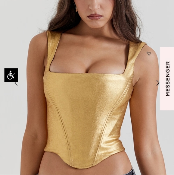 Karia metallic corset - Picture 2 of 3